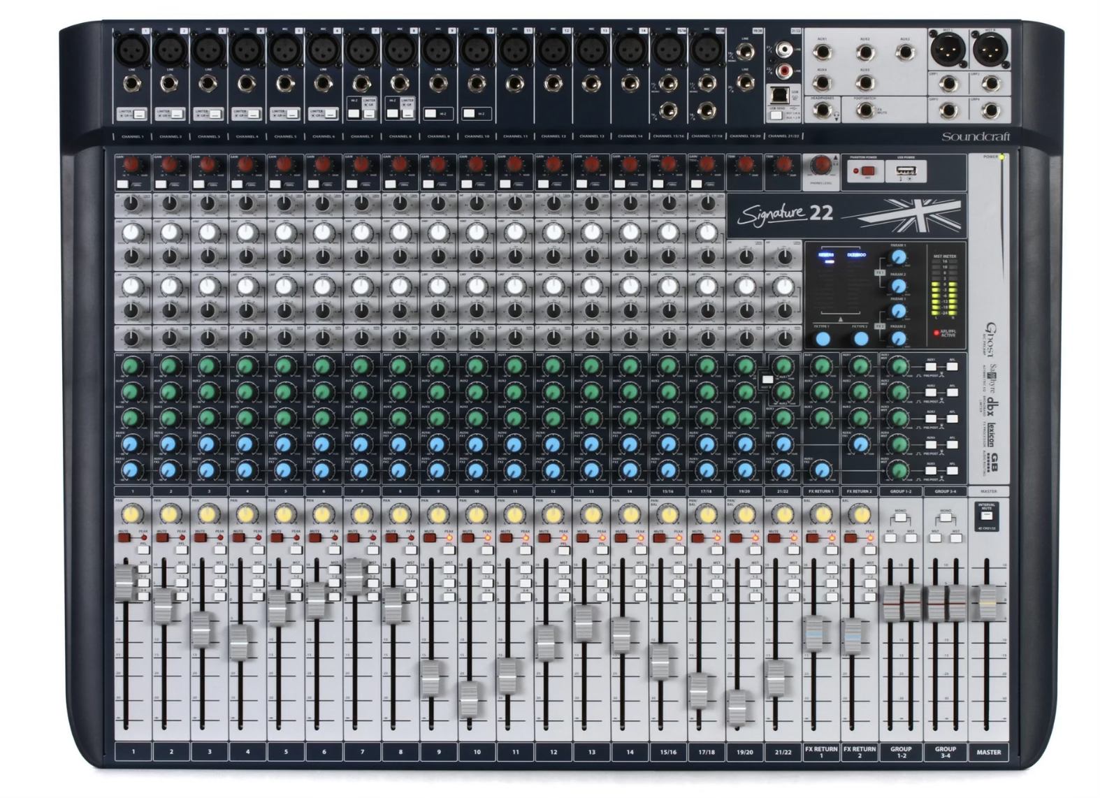 Soundcraft Spirit LX7 mixer - $279 24 channel, 32 input, 7 bus