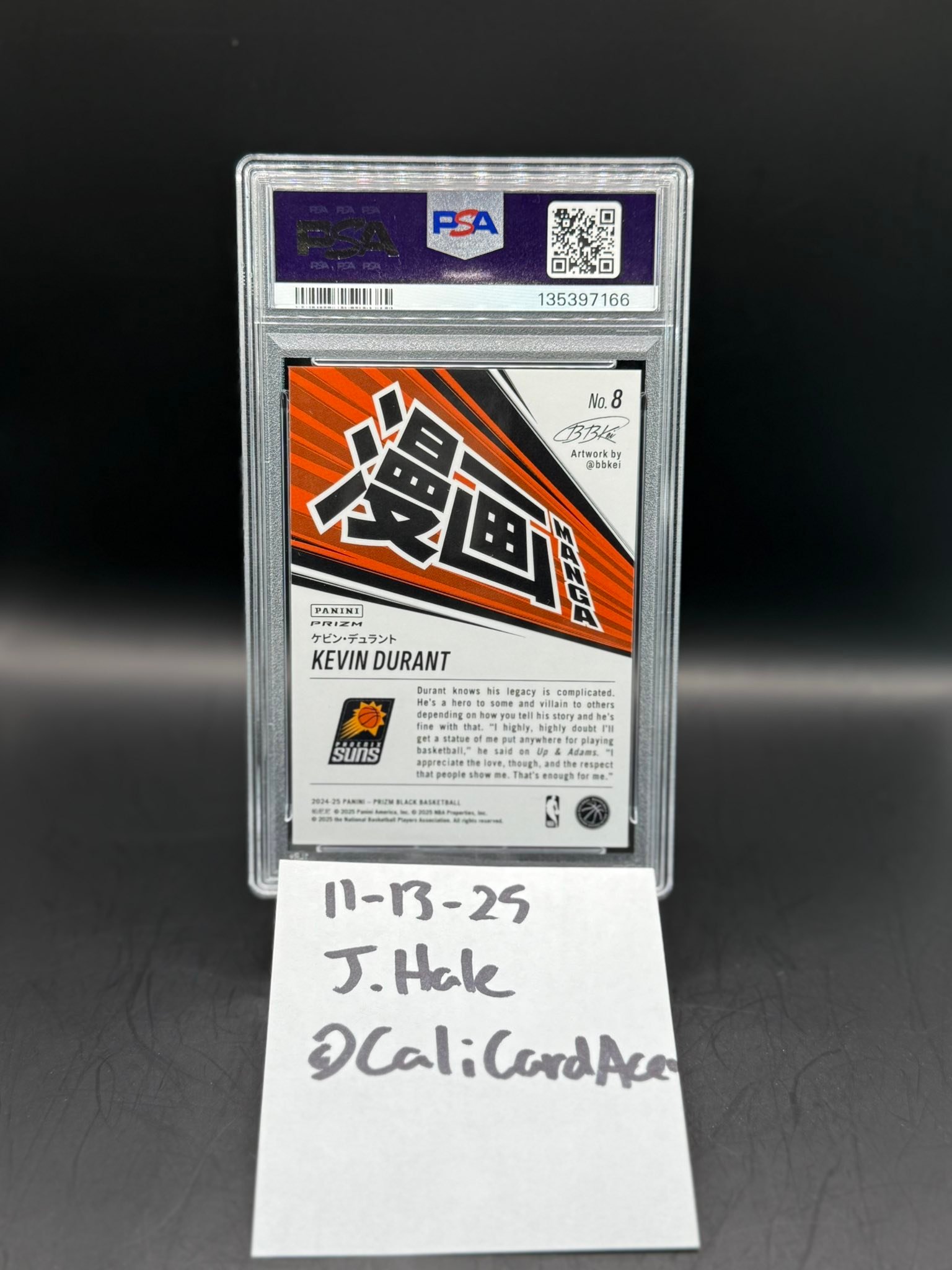 2024 Prizm Black KD Manga PSA 10 FS! ?