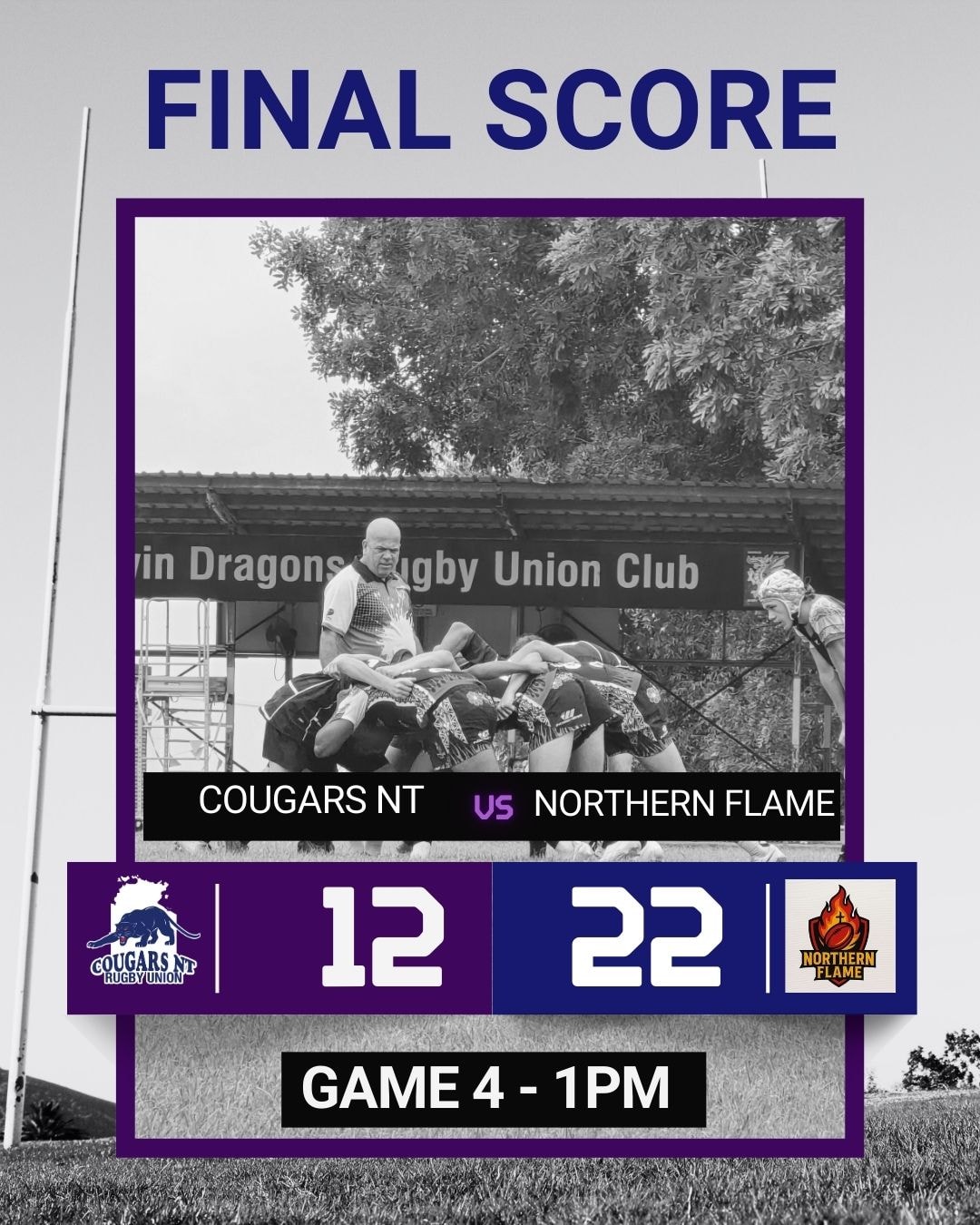 💙💜 A tough battle in Game 4.... - Cougars NT Rugby Union Club | Facebook