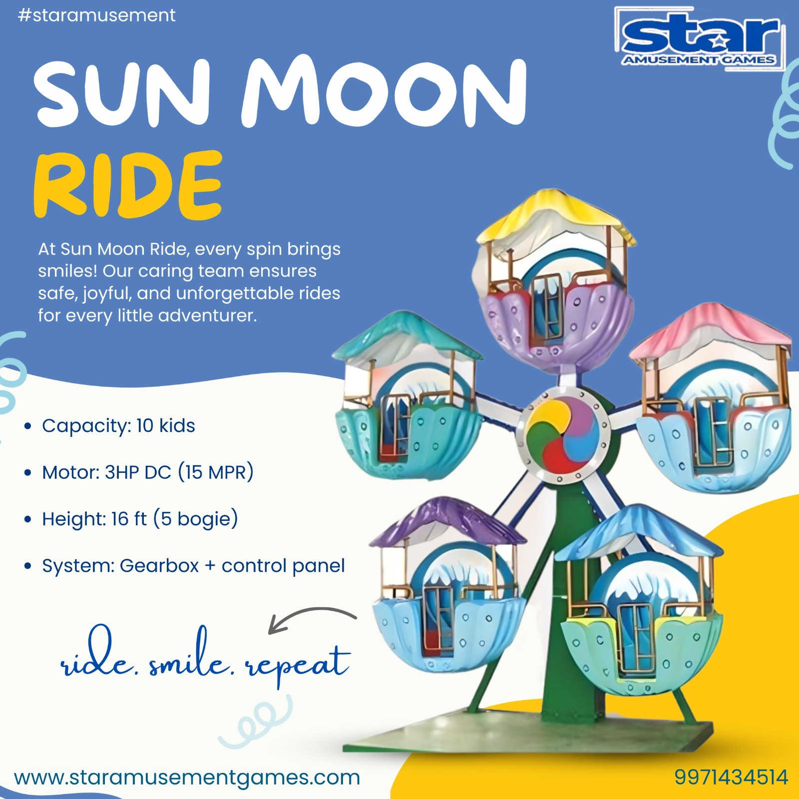 Star - 🎡 SUN MOON RIDE – Where Every Spin Sparks a Smile! 🌞🌙 Bring joy ...