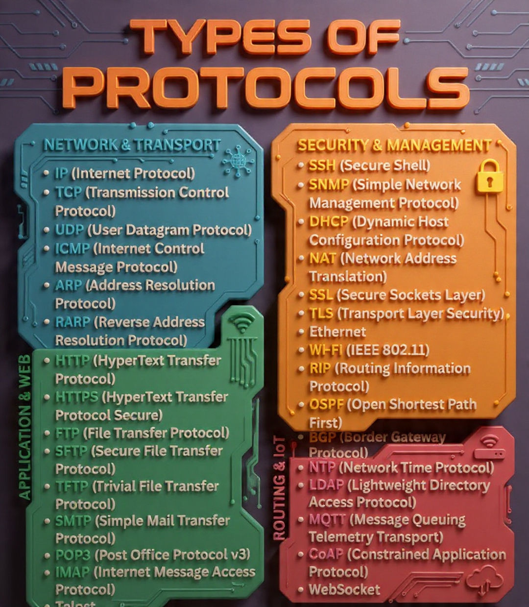 Cyber - 📡 Types of Protocols You Should Know in Networking ...