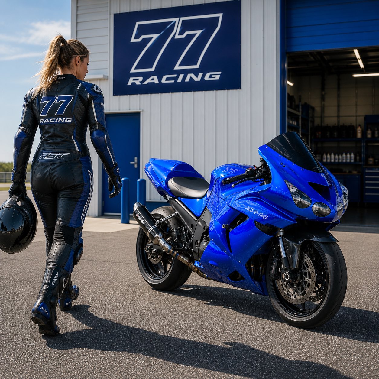 77 - One of our favs   The 2007 Kawasaki ZX-14. Powered by a 1,352