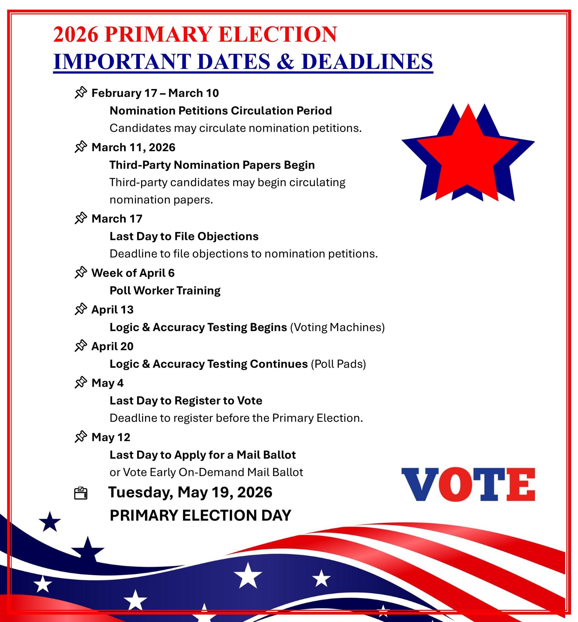 2026 Primary Election IMPORTANT... - Erie County Council, PA | Facebook