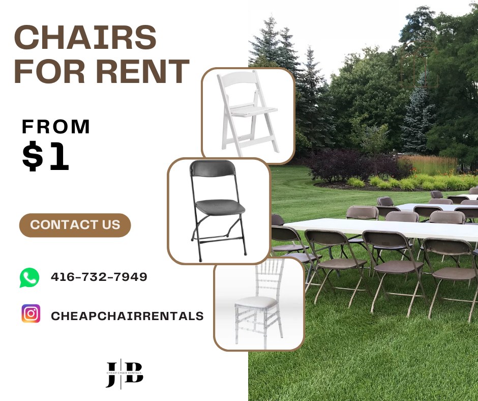 Cheap Chair Rentals | Toronto ON