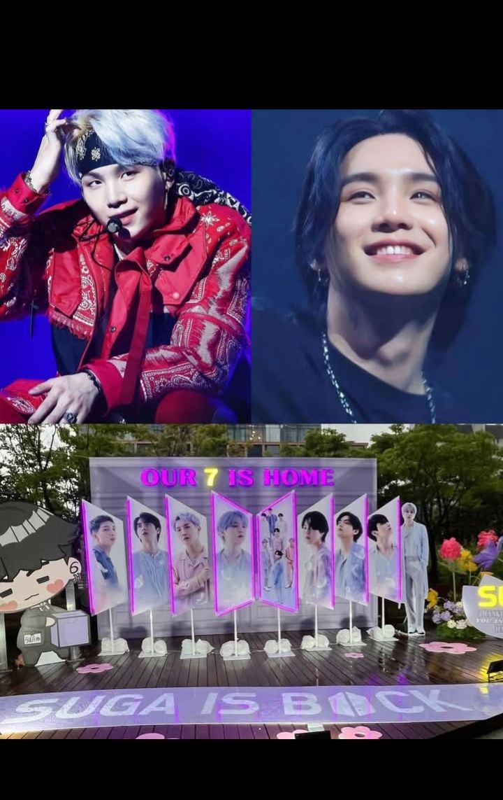 SUGA IS BACK! All 7 #BTS members are finally together again! 🎉🎉