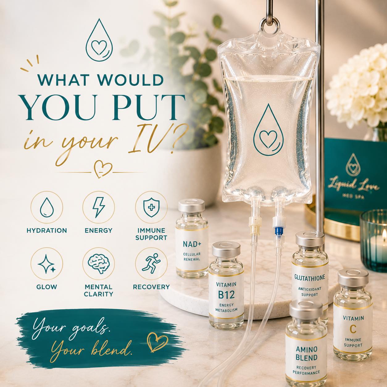 Not sure which drip is right for you? Whether your goal is brighter skin, stronger immunity, better energy, or improved metabolism, there's a Belo IV Drip designed for your needs! Swipe left