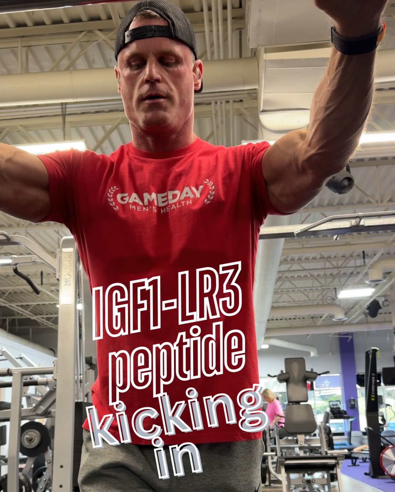 IGF1-LR3 peptide is a game changer. Been on it 2 months and my vascularity is on point and gym pumps are insane. #peptide #peptides #Gameday #gamedaymenshealth #TRT #ColumbusGA #PhenixCity