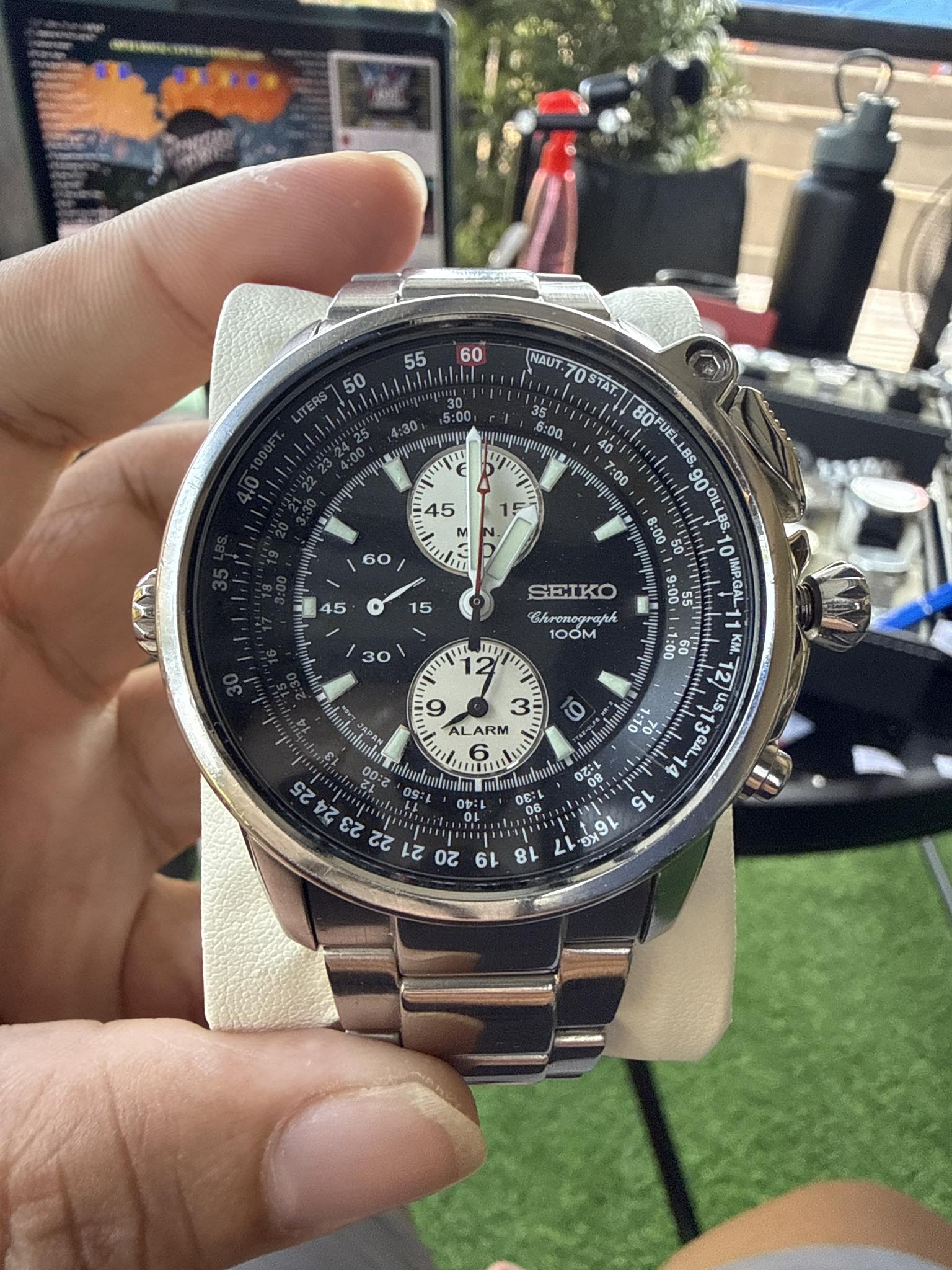 Seiko Flightmaster Chronograph Alarm 100M (7T62-0HM0) ✓ Original 
