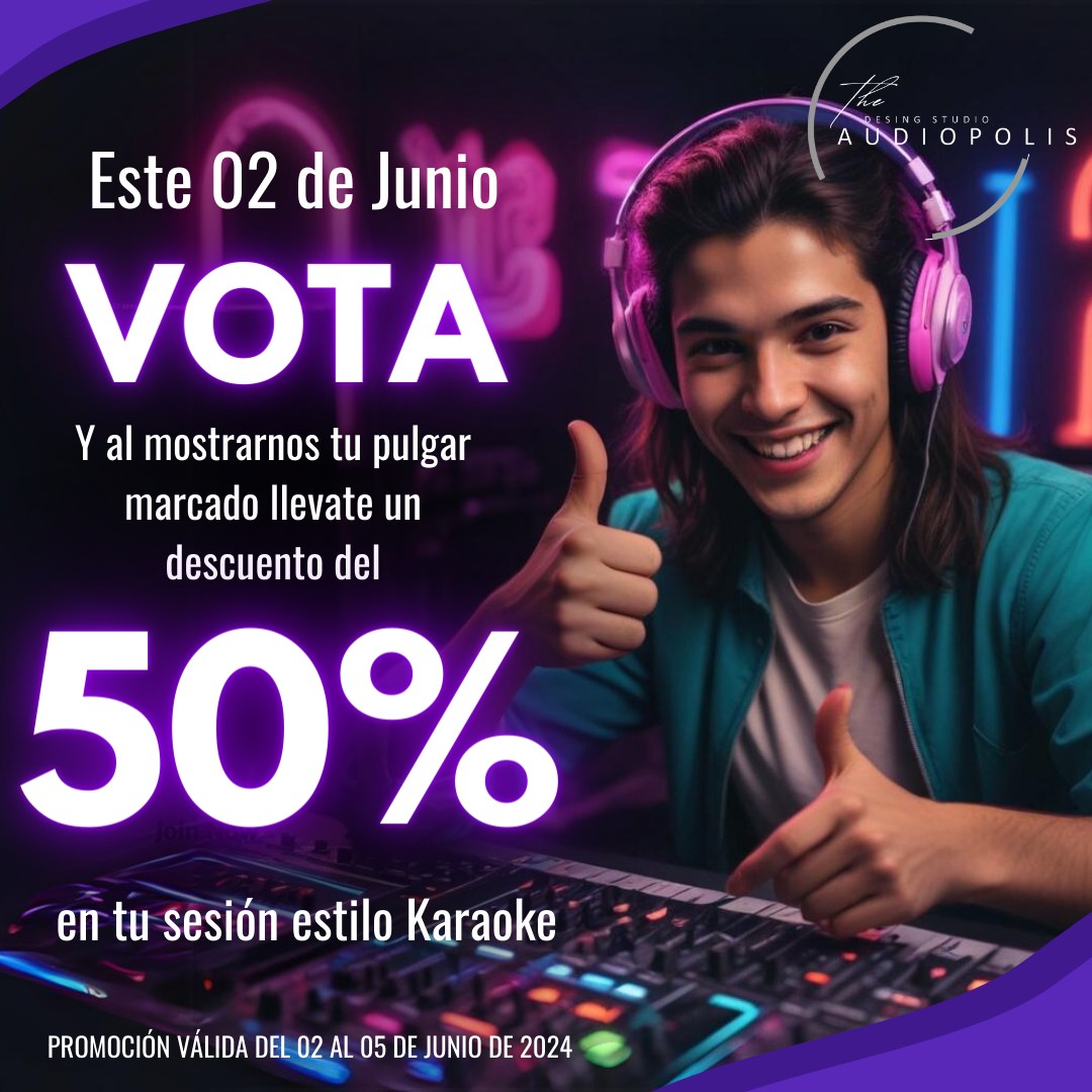 🗳️ ¡Que tu voz se... - Audiopolis Estudio de Grabación