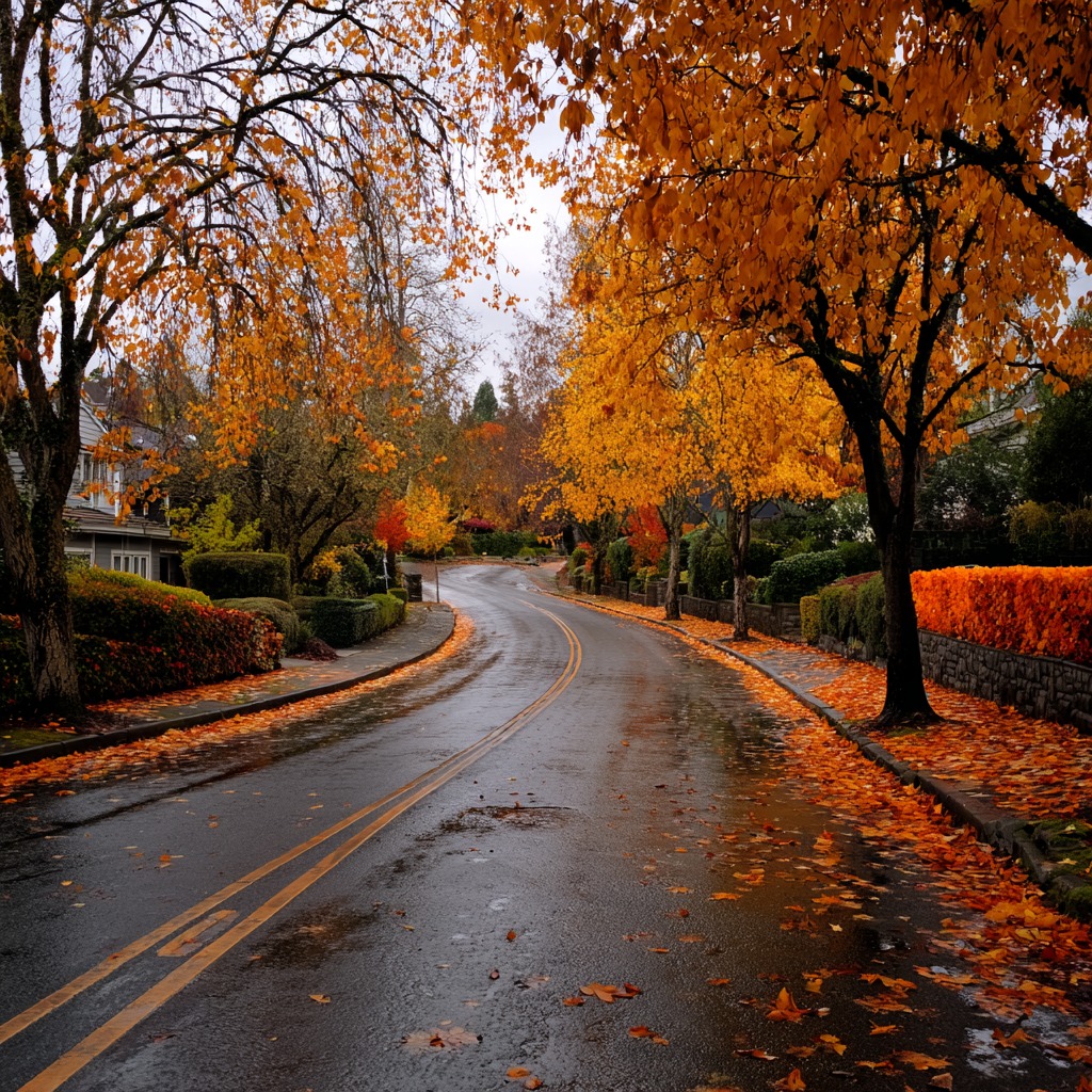 Fall - 🍂 Golden leaves, quiet streets, and autumn’s gentle embrace. # ...