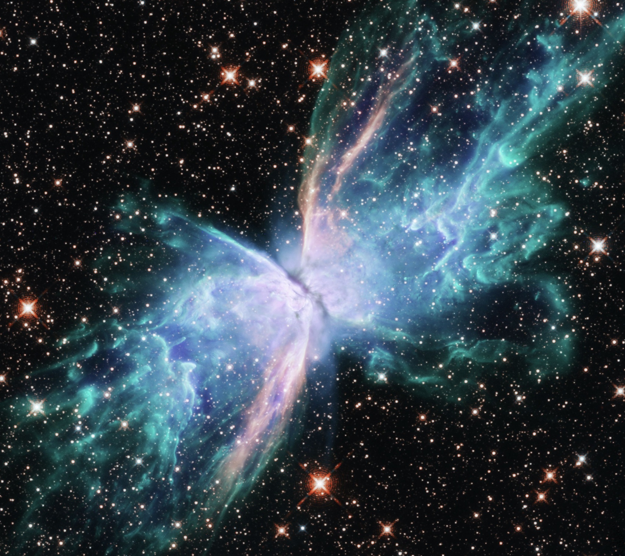 Butterfly nebula in scorpius constellation