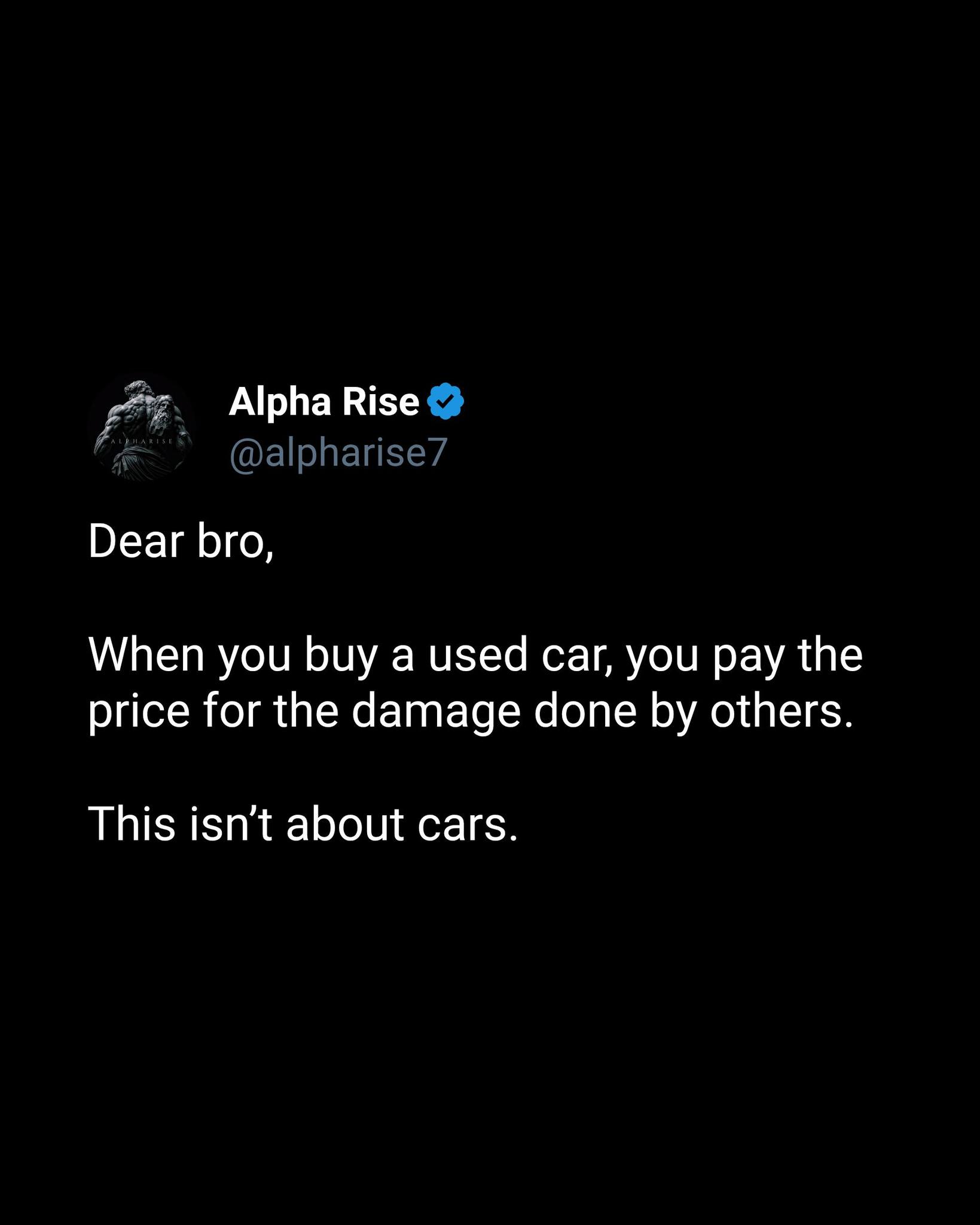 Alpha - When you buy a used car, you don’t just pay the price tag. You ...