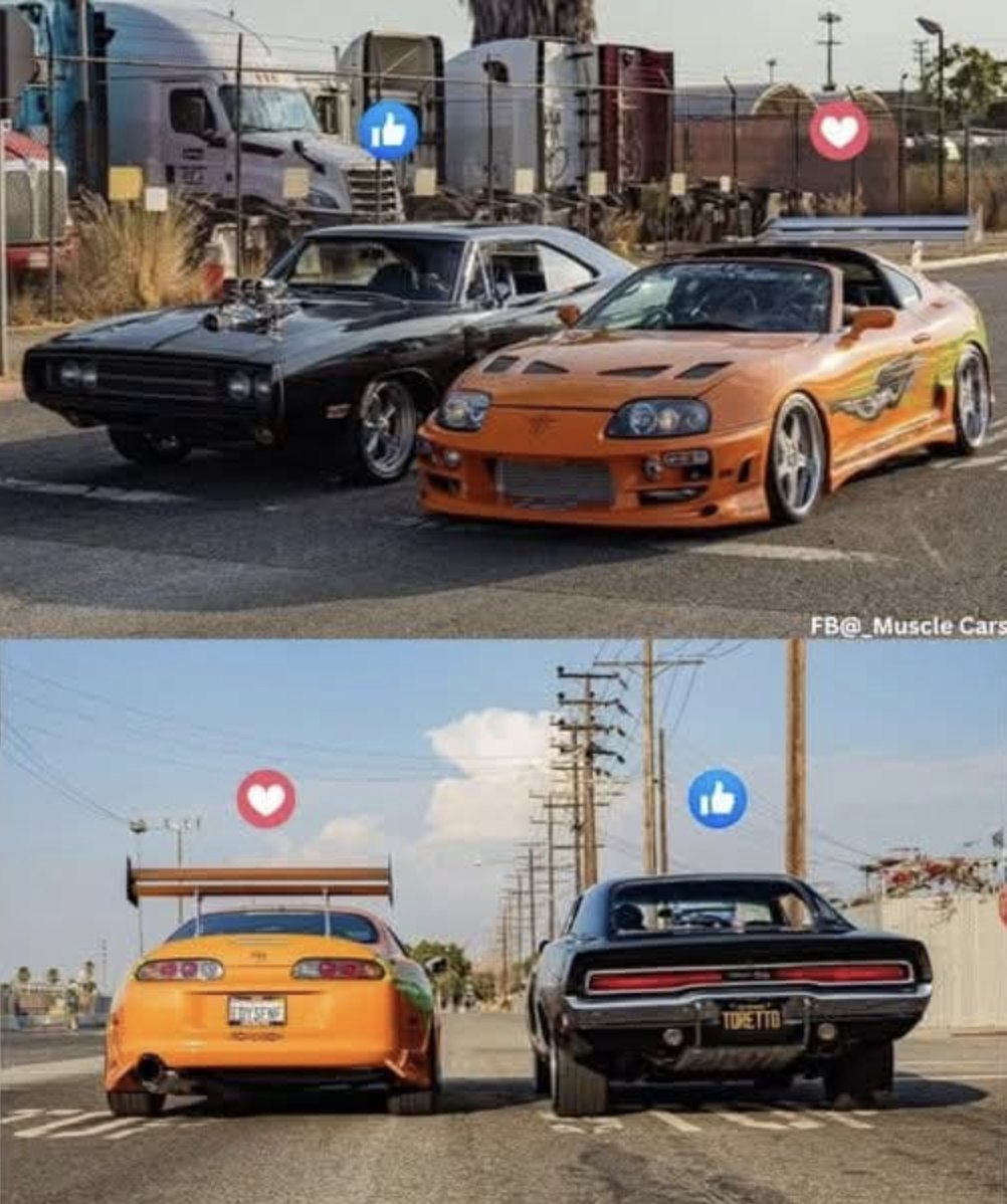 ドム 1970ダッジ・チャージャー R/T & ブライアン トヨタ・スープラ