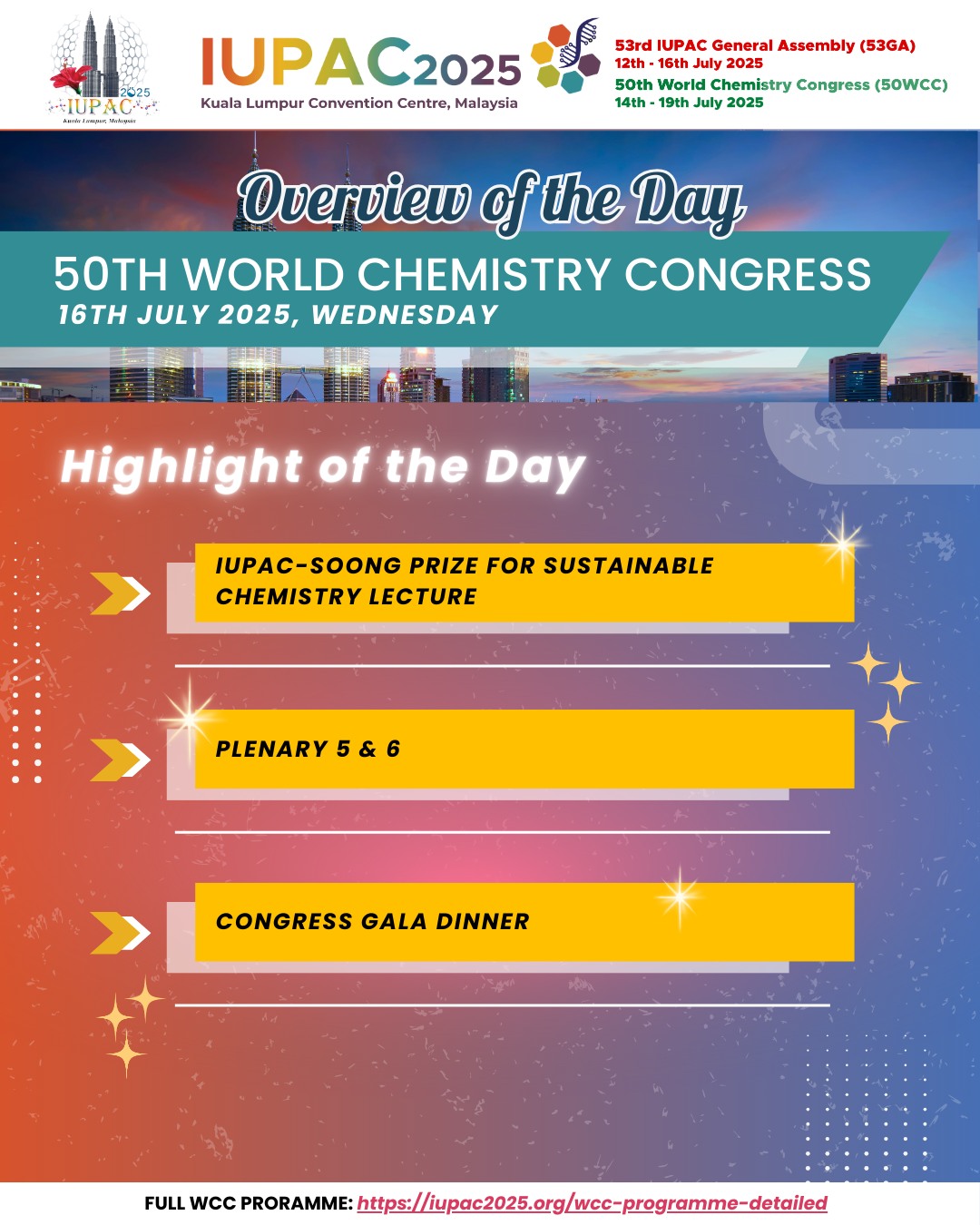IUPAC 2025 - A vibrant day at #IUPAC2025! Overview of the... | Facebook