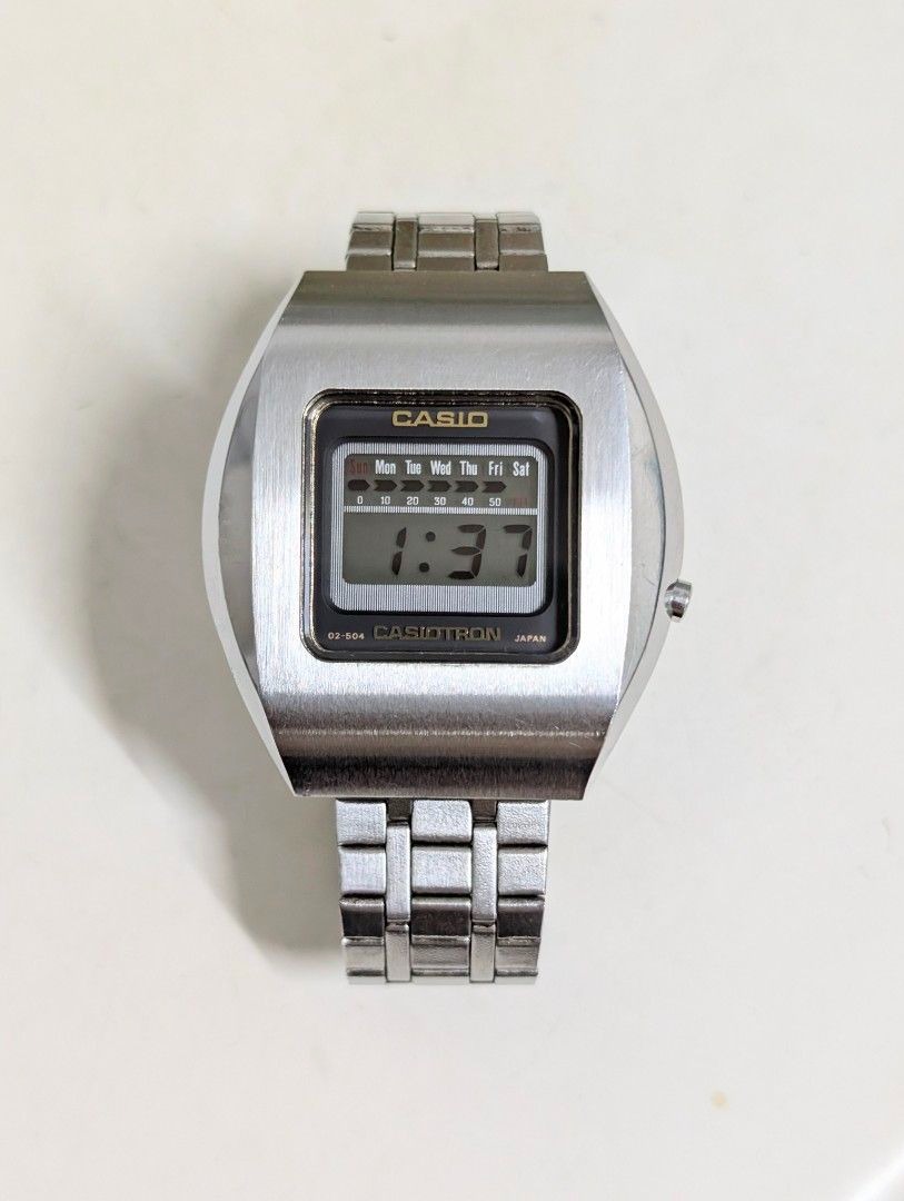 Casio Casiotron 02-502 QW-02 vintage 1974 watch for sale