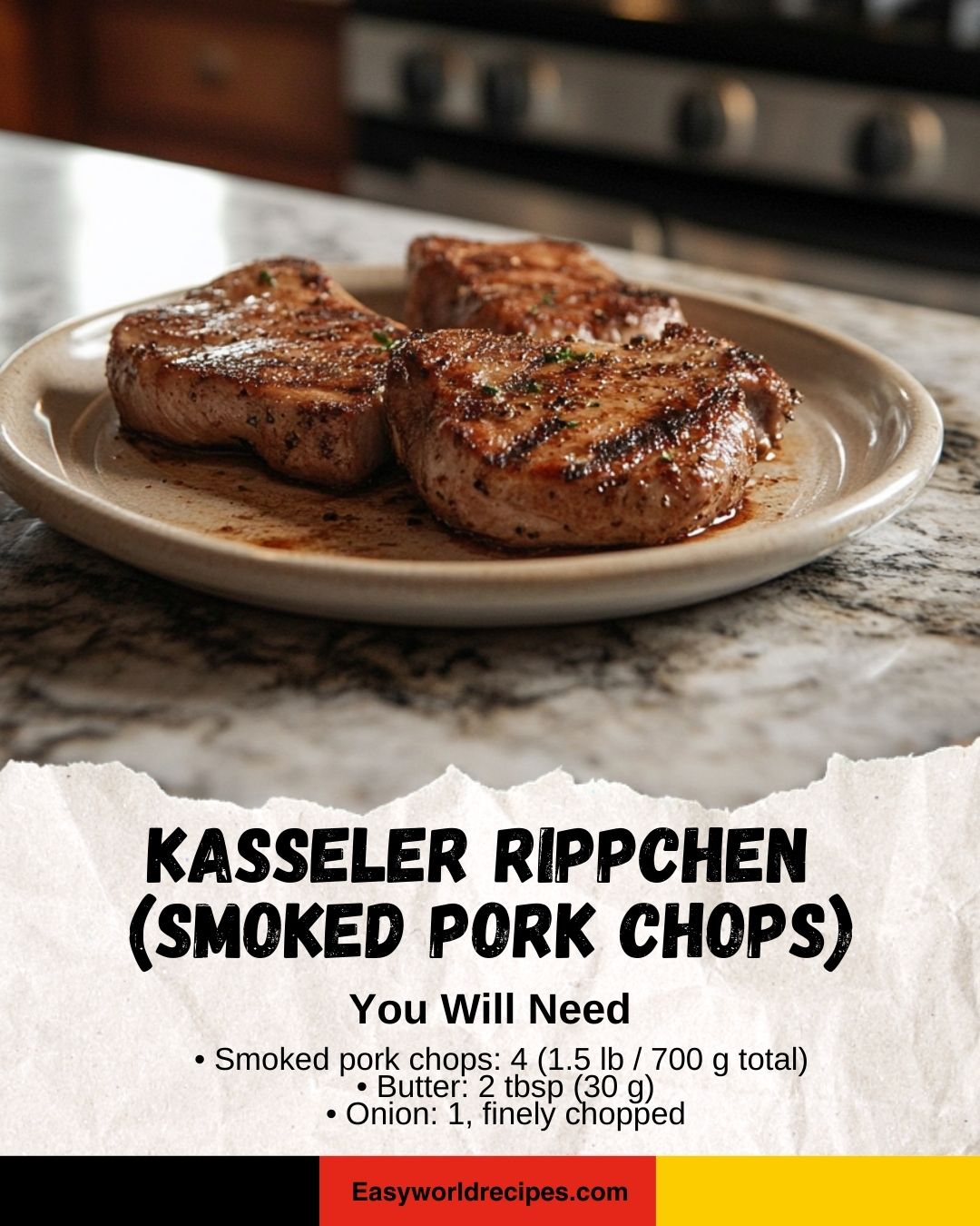 German - 🥩 Kasseler Rippchen (Smoked Pork Chops) Juicy and flavorful ...