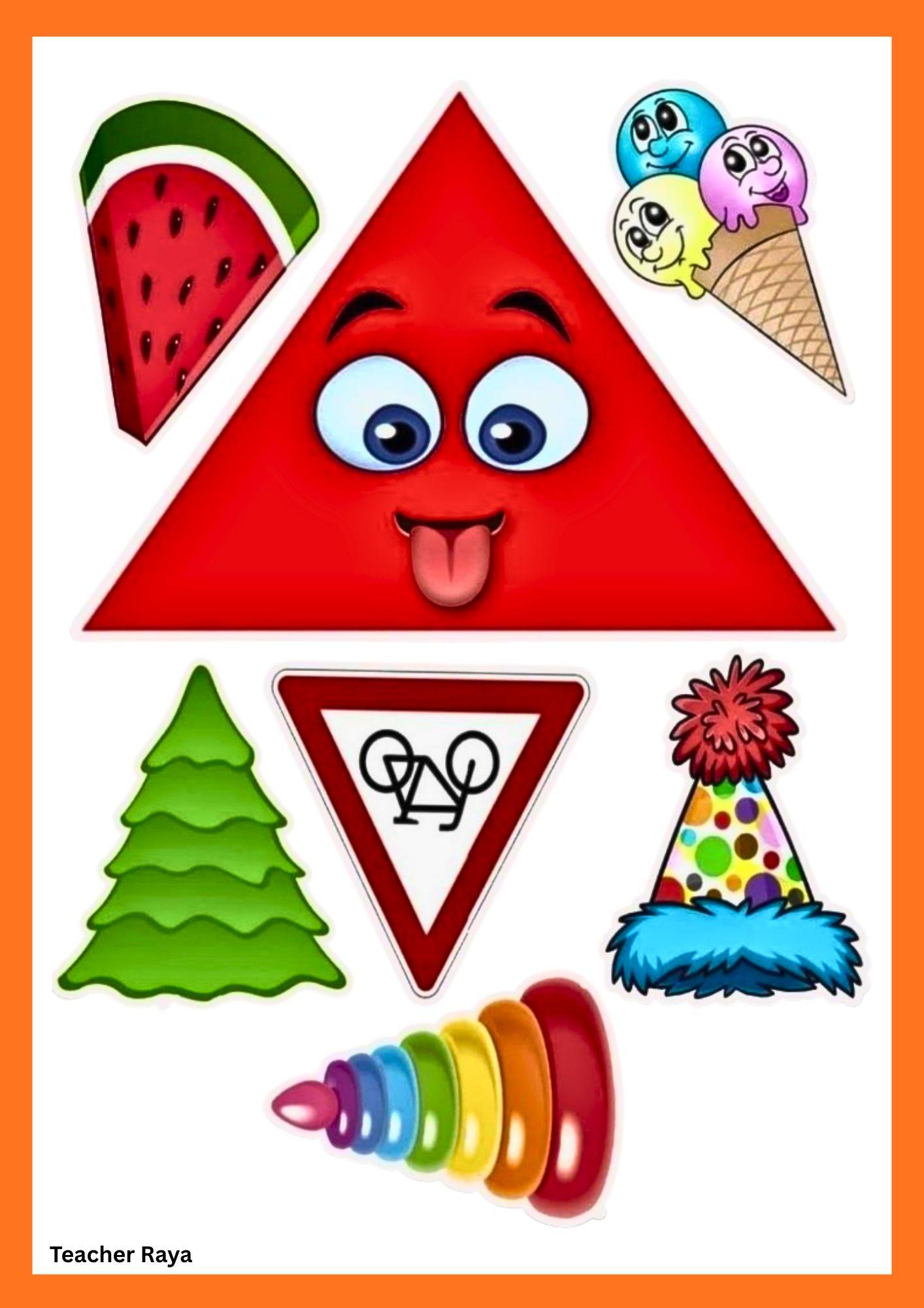 Teacher Raya - 🔺🟡🟢 Shapes all around us! Fun visuals to... | Facebook