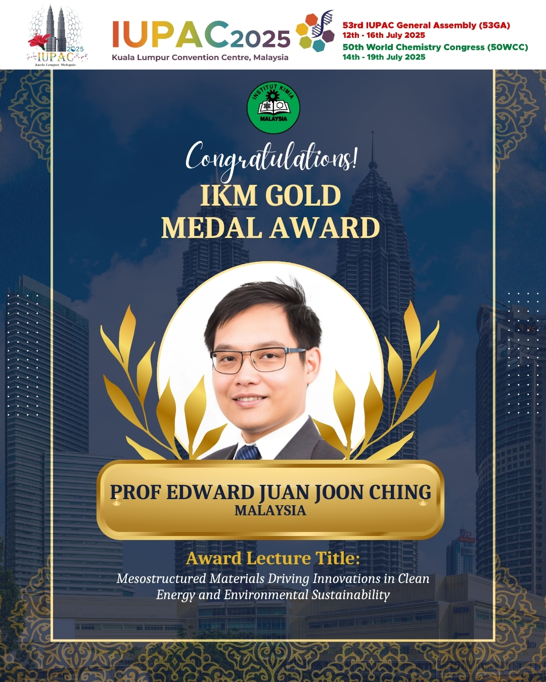 IUPAC 2025 - 🌟 Celebrating Malaysian Excellence in... | Facebook