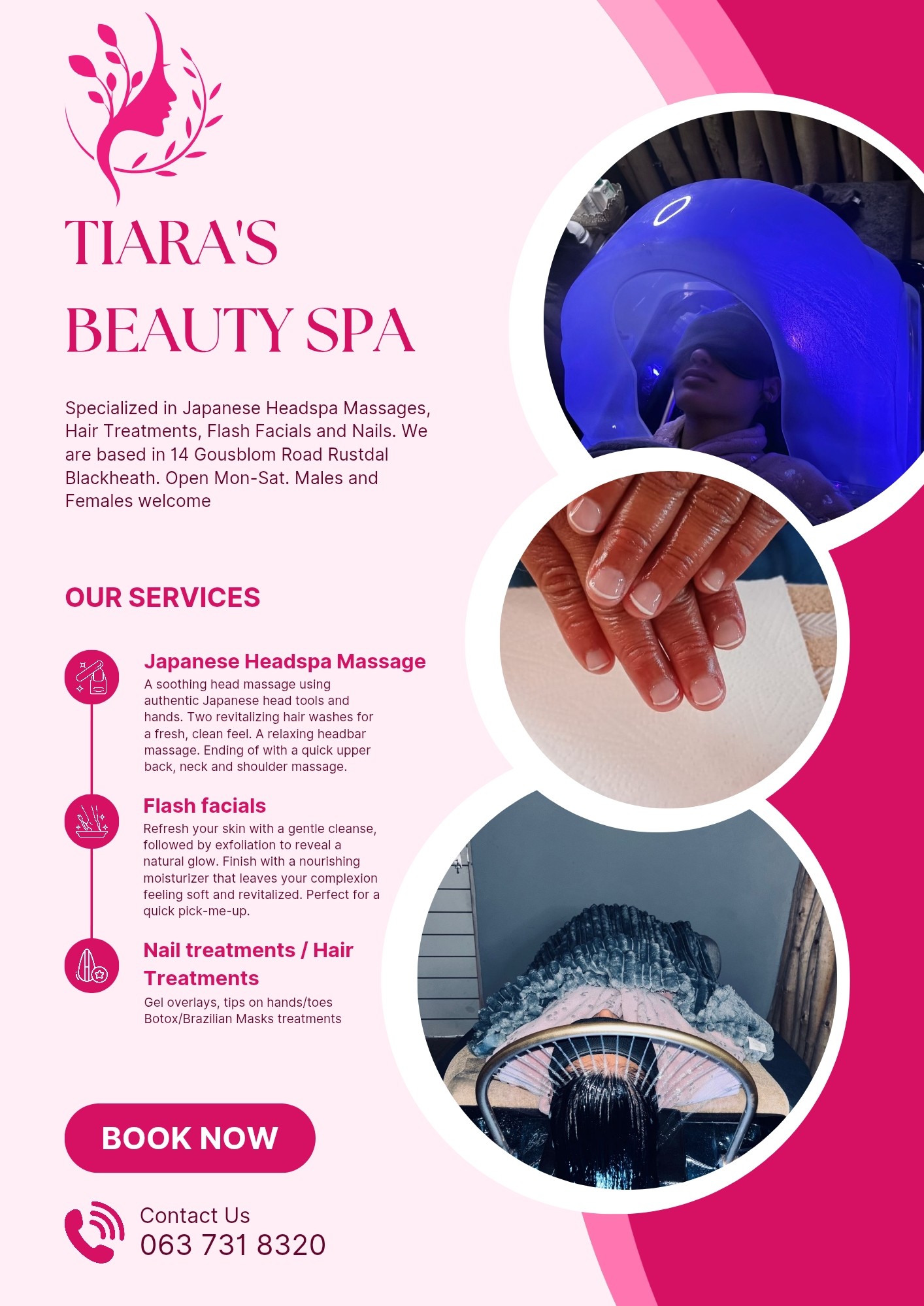 Tiara's Beauty Spa | Rustdal