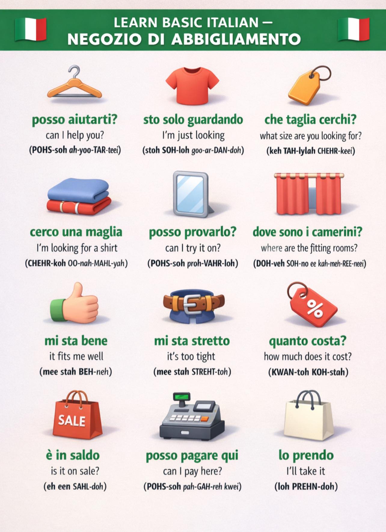 Italian for beginners 🇮🇹 . . . . . .... - Learn Basic Italian | Facebook