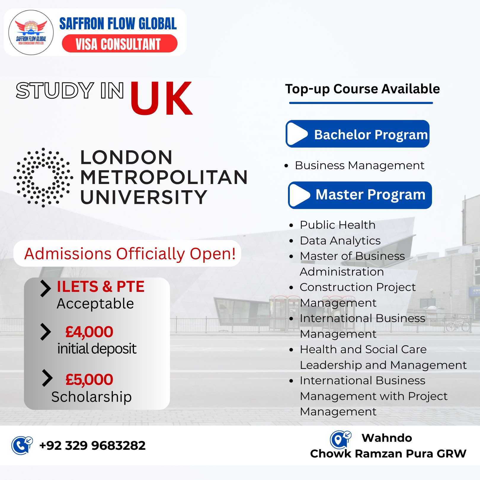 Saffron - 🇬🇧 STUDY IN THE UK London Metropolitan University 🎓 May 2026 ...