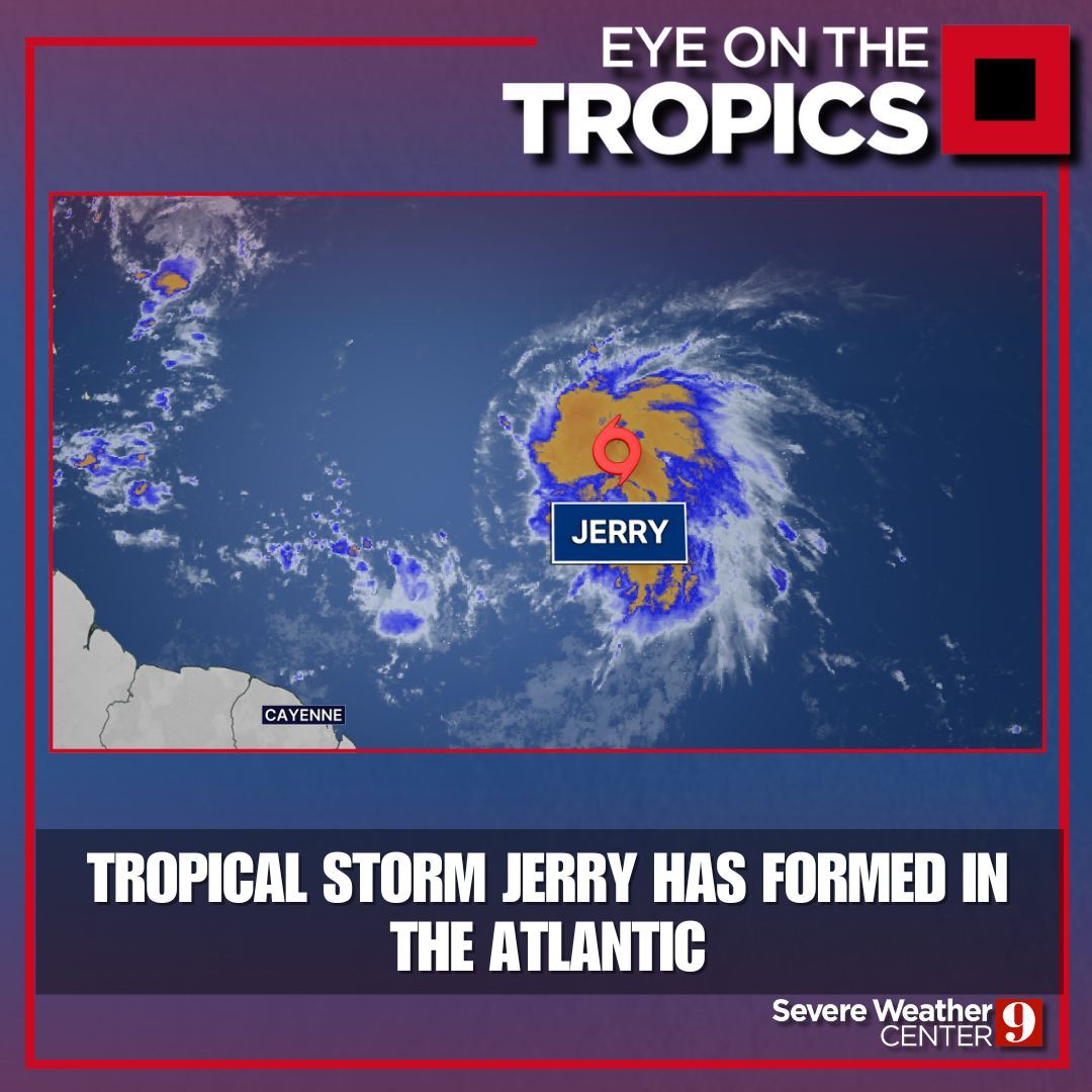 WFTV - Invest 95L has developed into Tropical Storm Jerry and will ...
