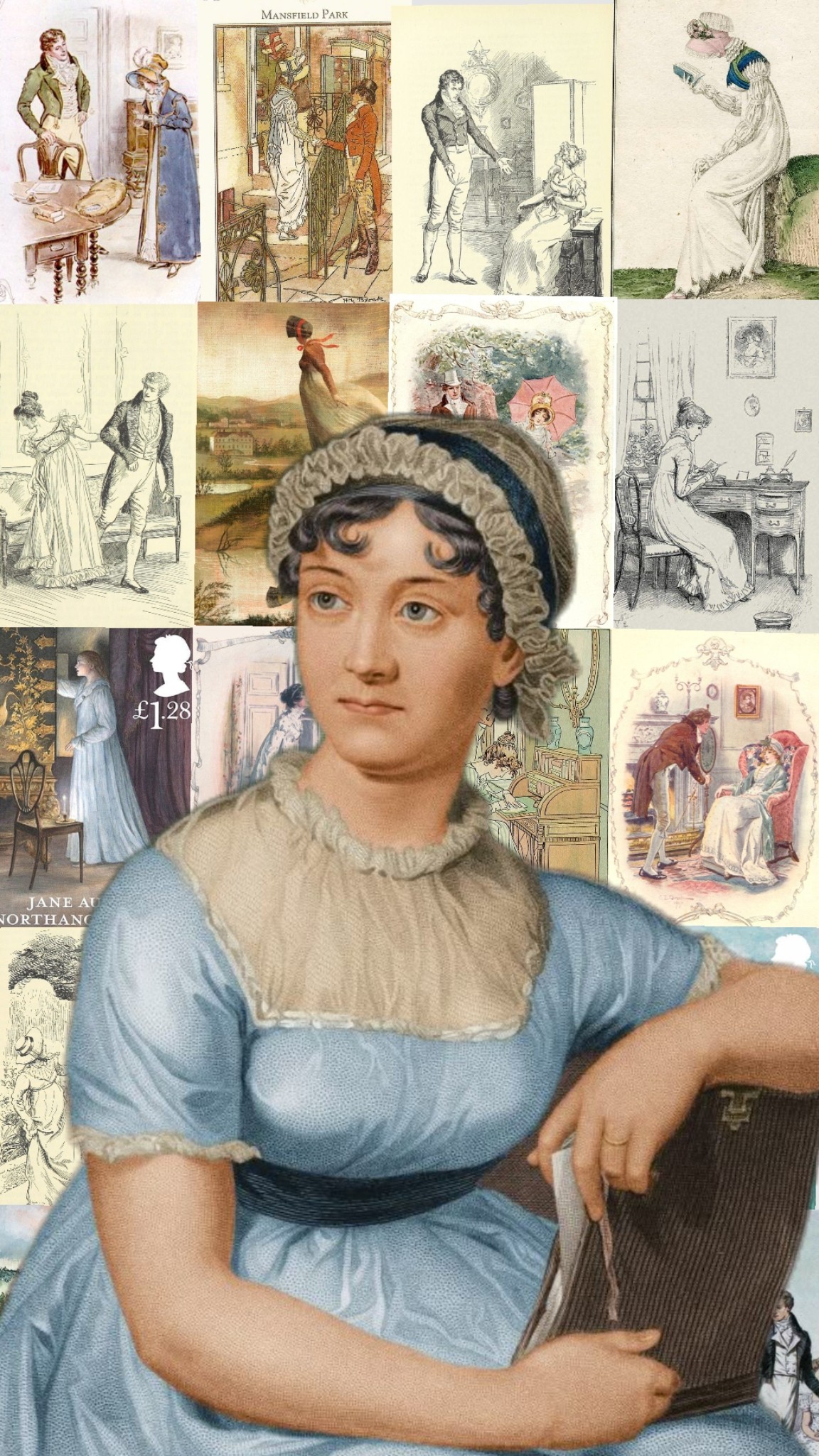 jane austen blue dress portrait On December 16th, 1775, our beloved was born! I have always loved this line and have thought of it often, especially whilst using the internet 😌 Collection: Austen's 250th Birthday 🎉, #1 Austen novel