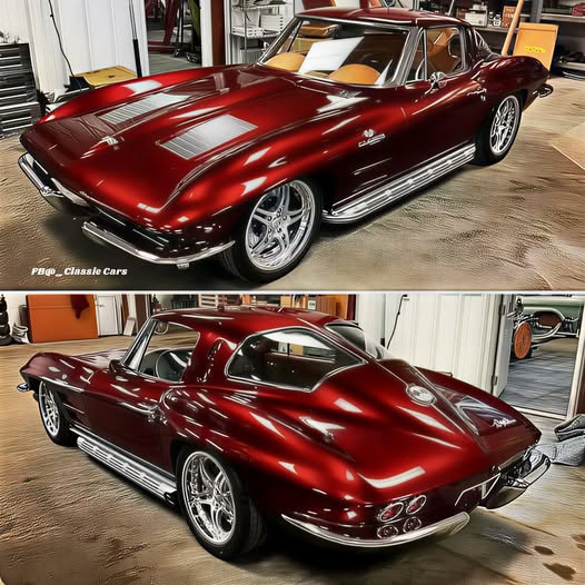 Candy apple red sports car, what year?