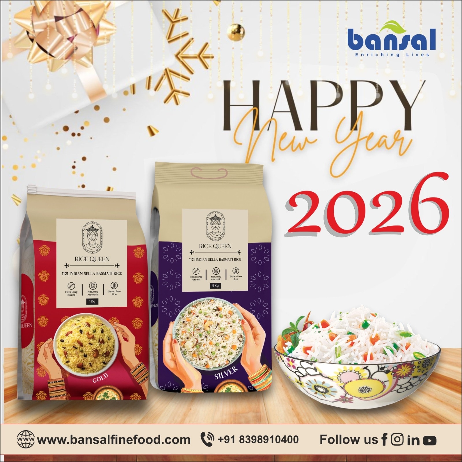Rice - Welcome 2026 with royal taste and timeless quality 👑🍚 Rice Queen ...