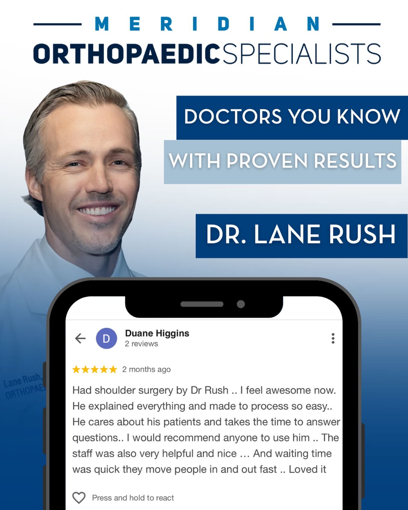 Expert care.... - Meridian Orthopaedic Specialists | Facebook
