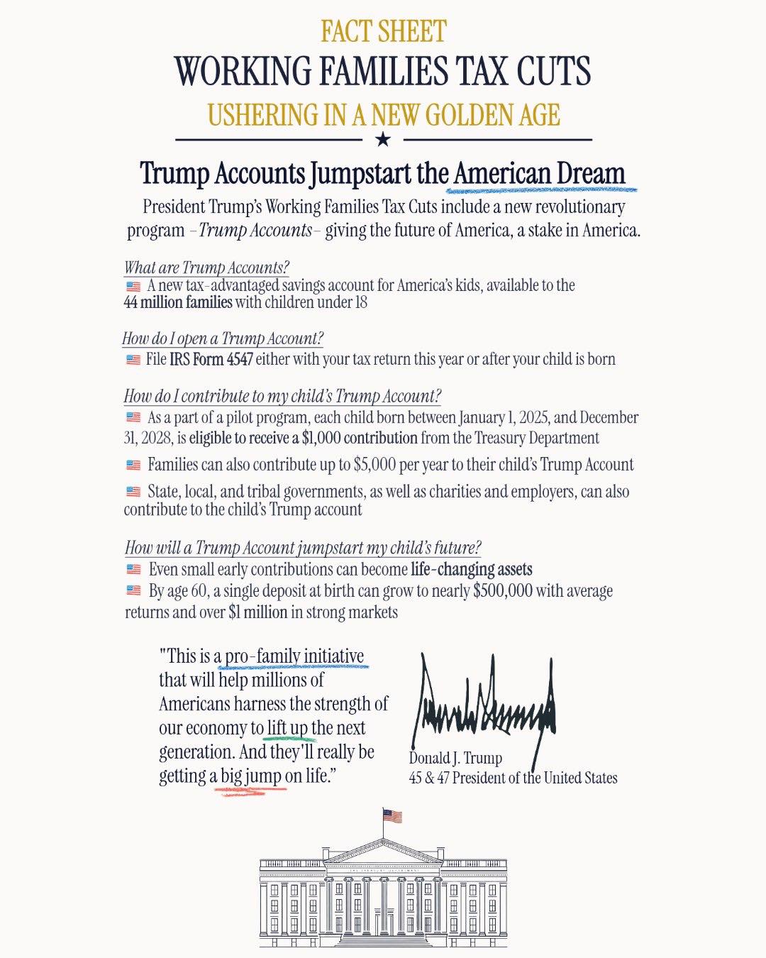 Congresswoman - The Working Families Tax Cuts Act established Trump ...