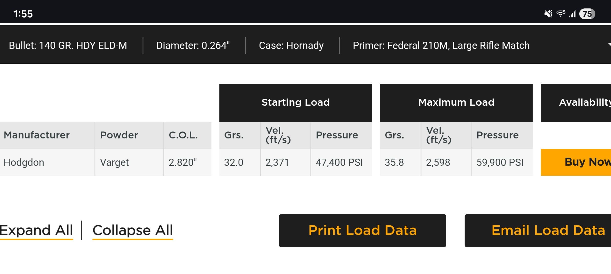 Reloading Room Resources | Anyone have success using Varget for 6.5 ...