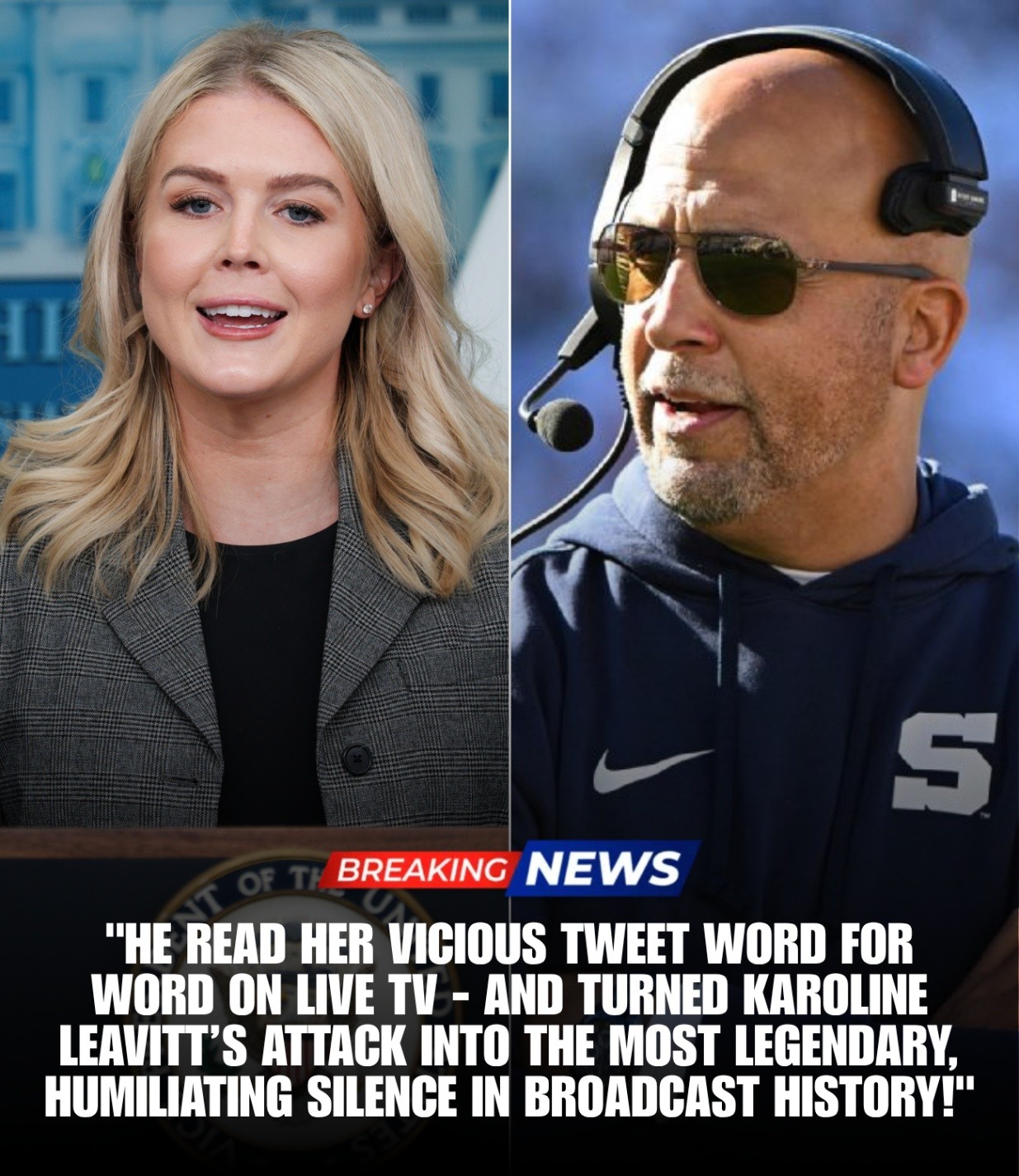 Victory - “SHUT THE F*CK UP!!! Karoline Leavitt’s Tweet Against former ...