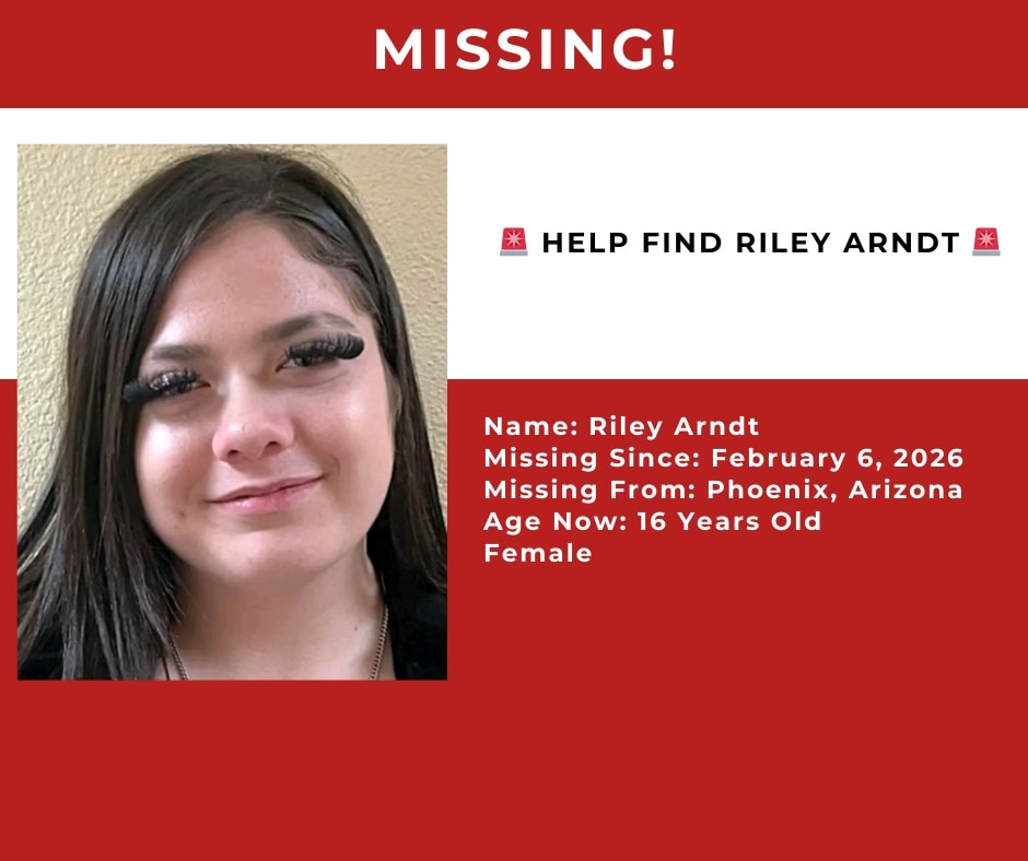 Crime-chronicles - Riley Arndt, 16, is missing from Phoenix, Arizona ...
