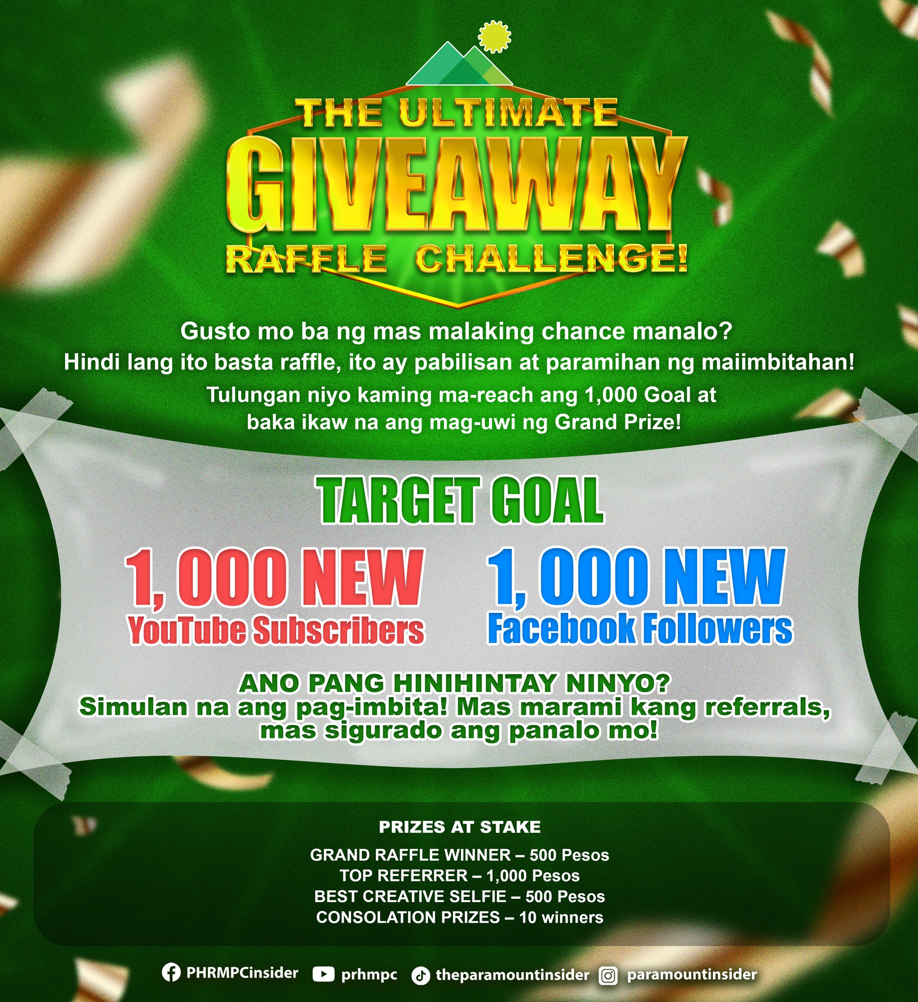 THE ULTIMATE GIVEAWAY RAFFLE... - Paramount Insider | Facebook