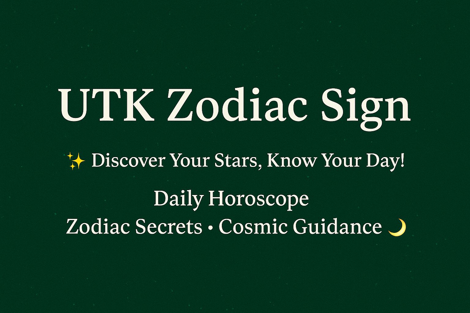 UTK Zodiac Sign | Facebook