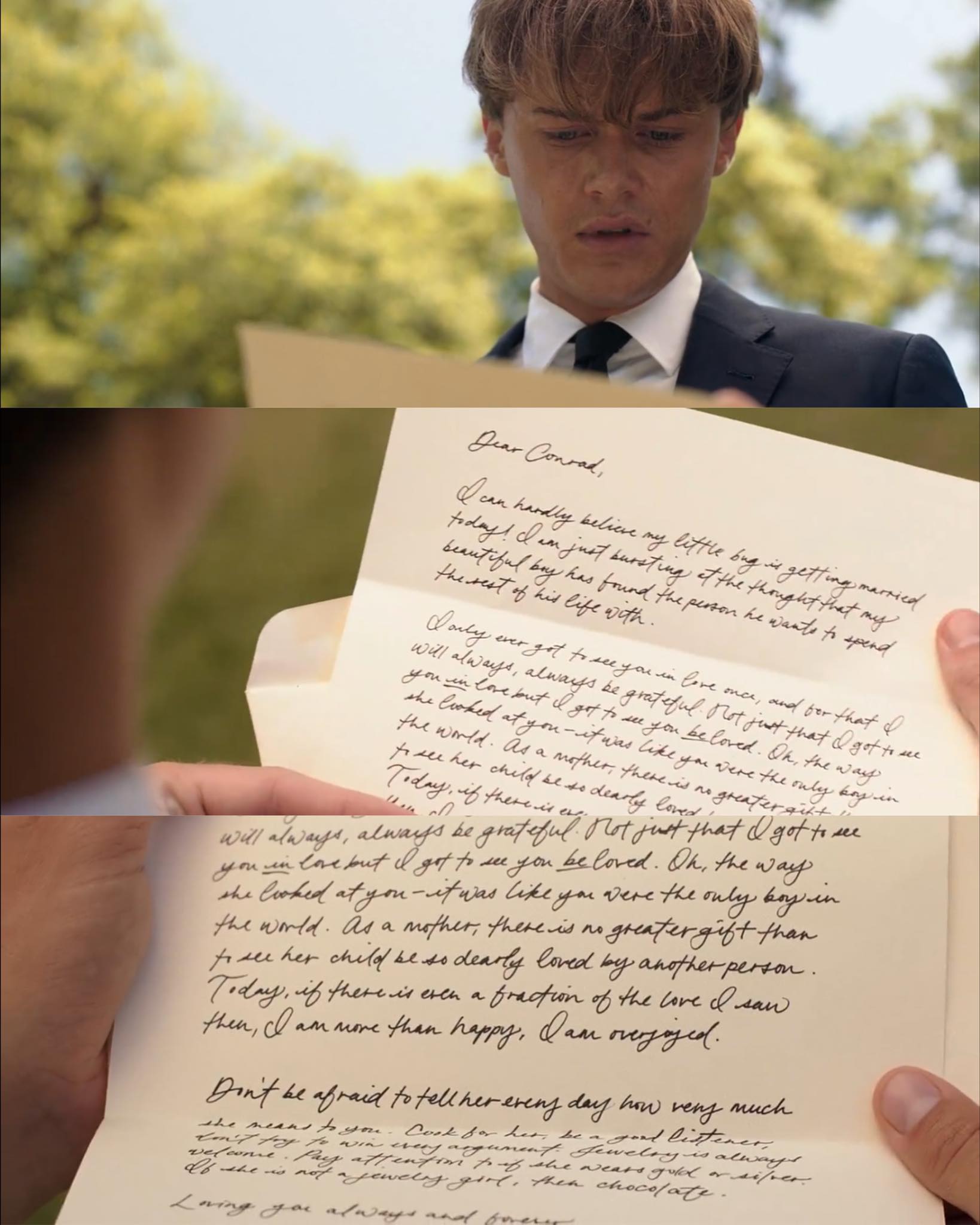 Joyce - finally got to see susannah’s letter to conrad 🥹 | Facebook