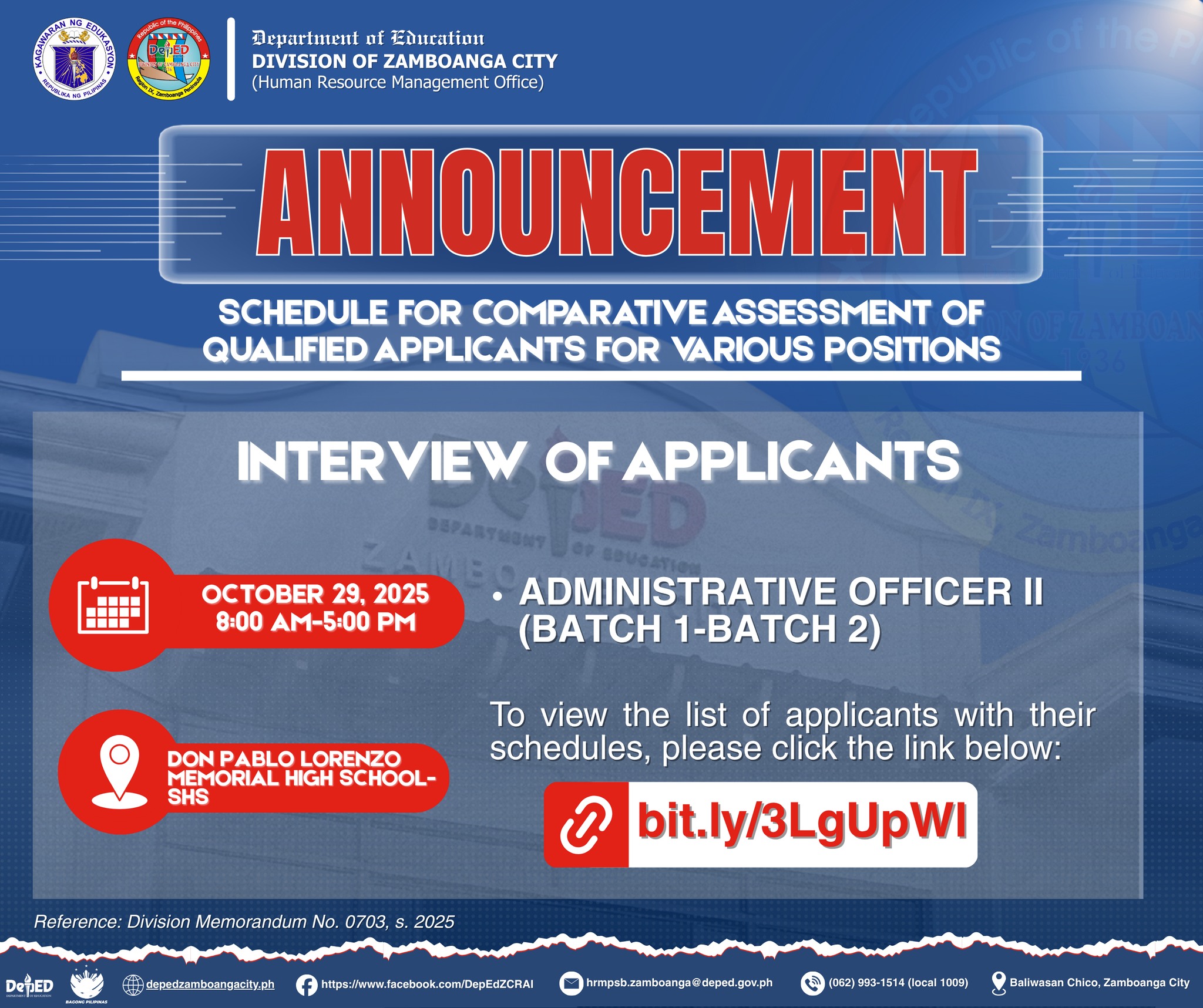 DepEd ZC... - DepEd ZC Recruitment and Assessment Information