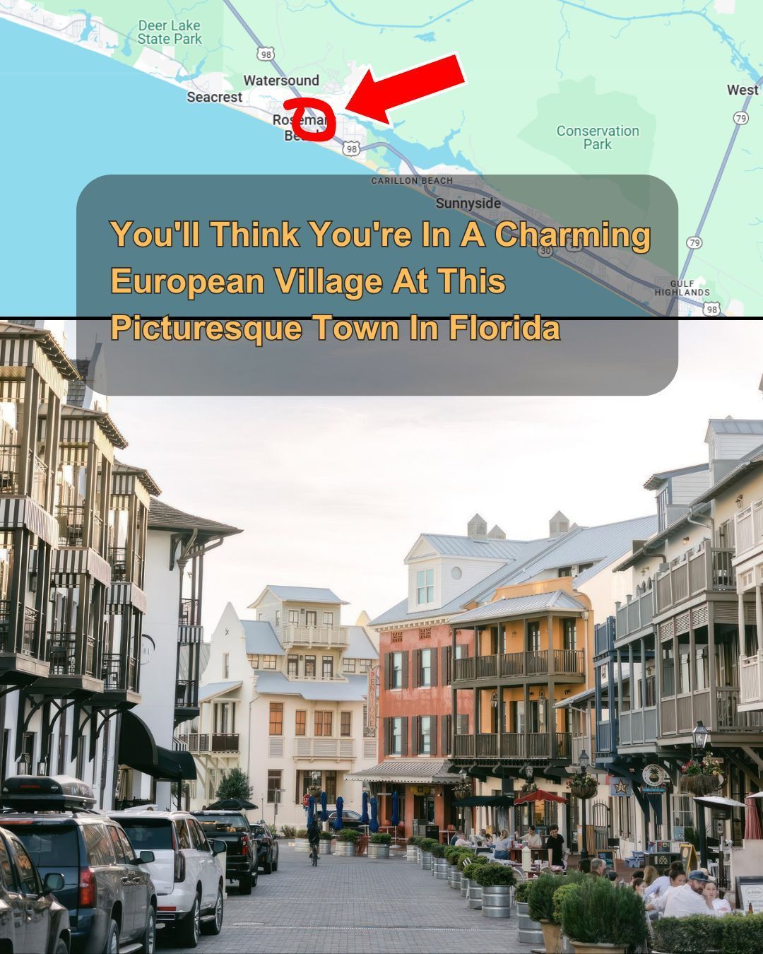 Florida - This picturesque town looks just like a European village ...