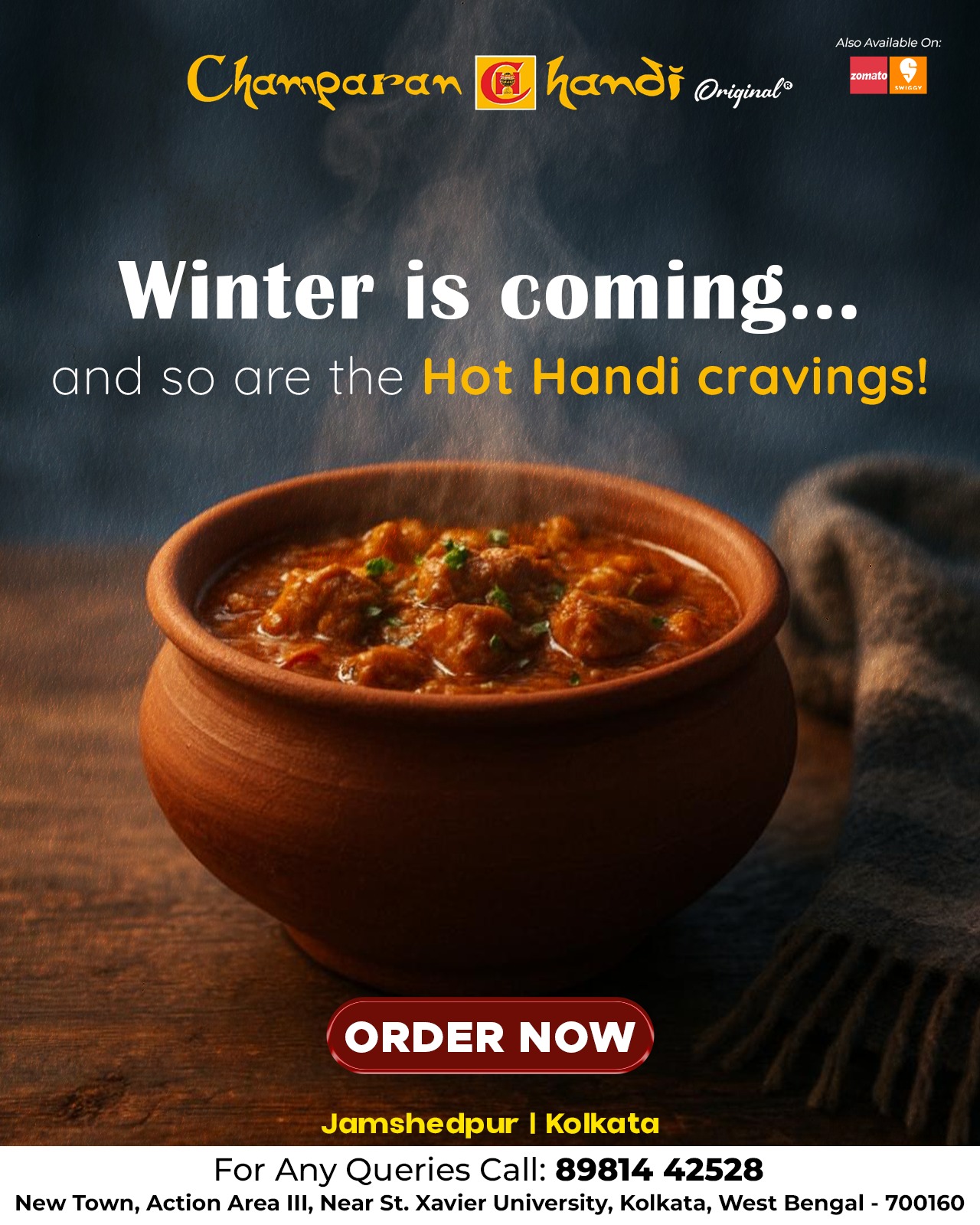 Champaran - ️ Winter is coming... and so are the Hot Handi cravings! 🍲 ...
