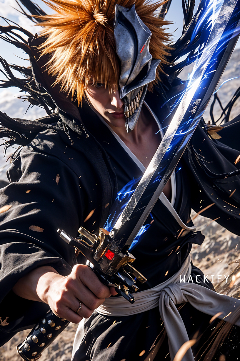 Wackify - Ichigo Kurosaki (Bleach) #wackify #wallpaper #comicart # ...