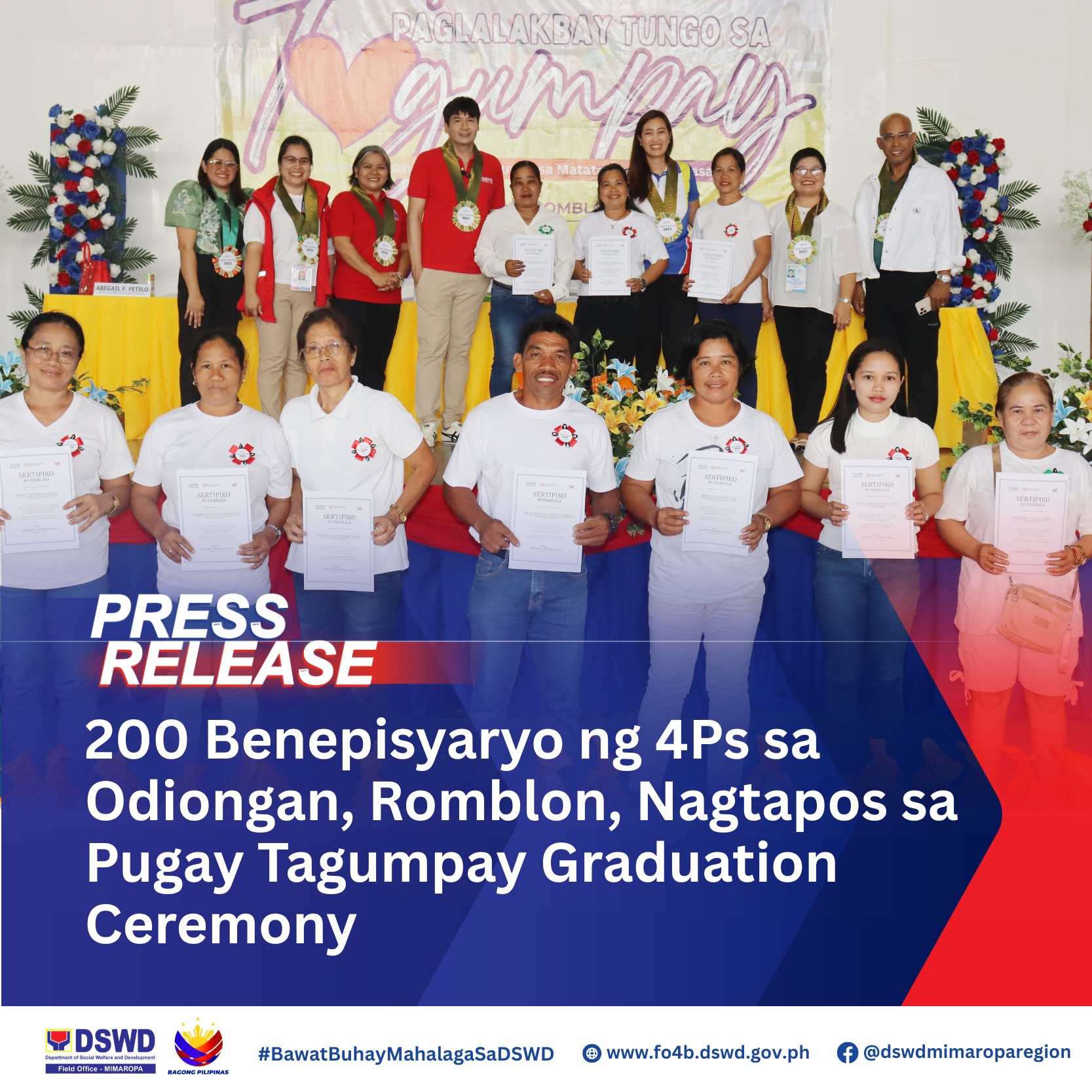 DSWD - TINGNAN: Dalawang daang benepisyaryo ng Pantawid Pamilyang ...