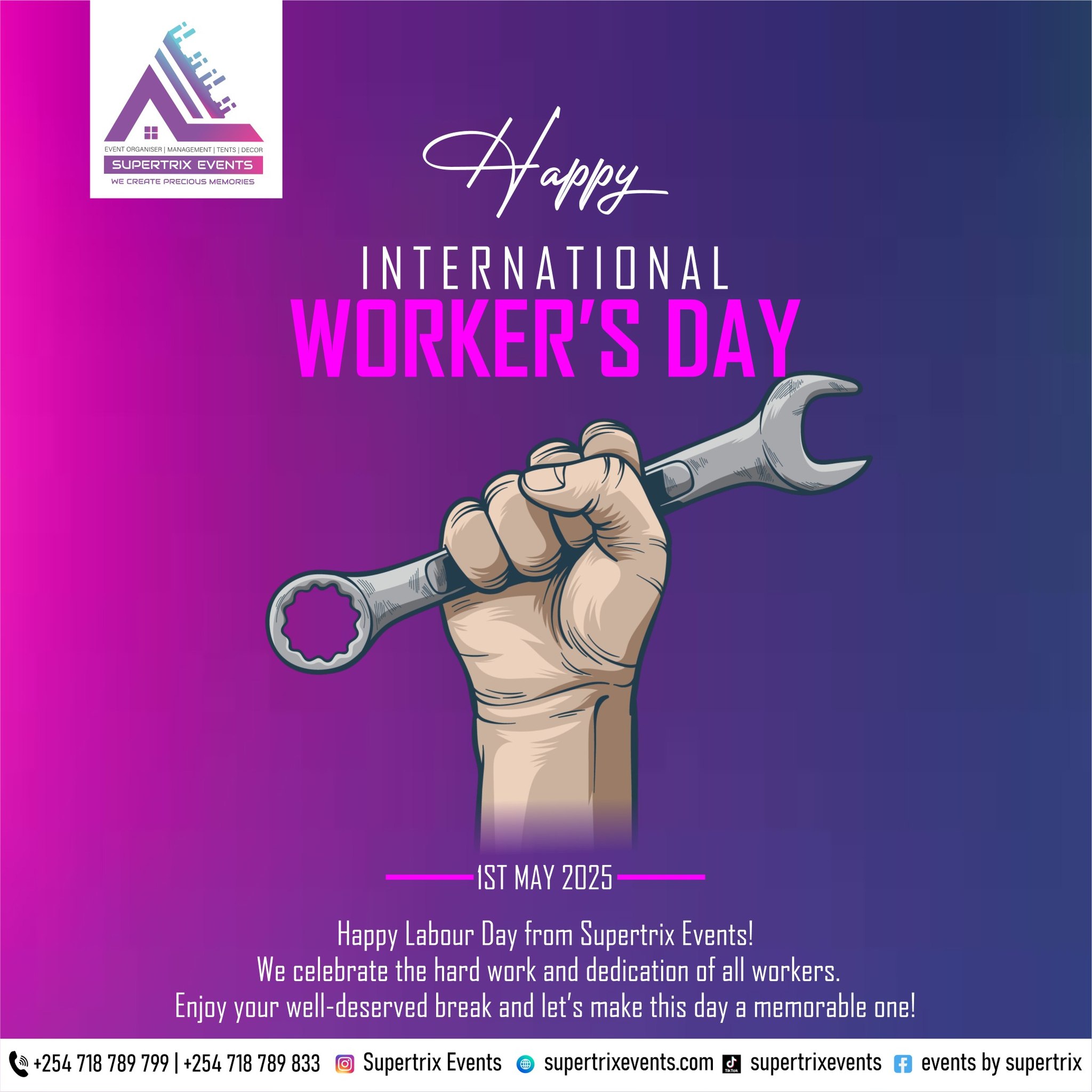 Today, we celebrate the hands that... - Events By Supertrix | Facebook