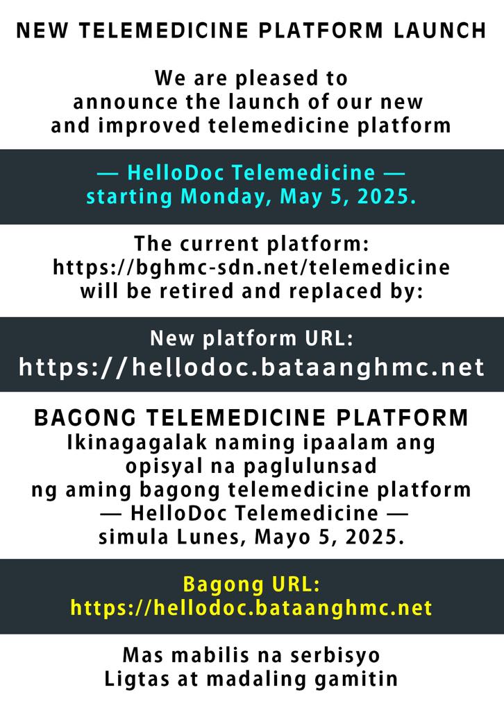 Bataan - We are pleased to announce the launch of our new and improved ...