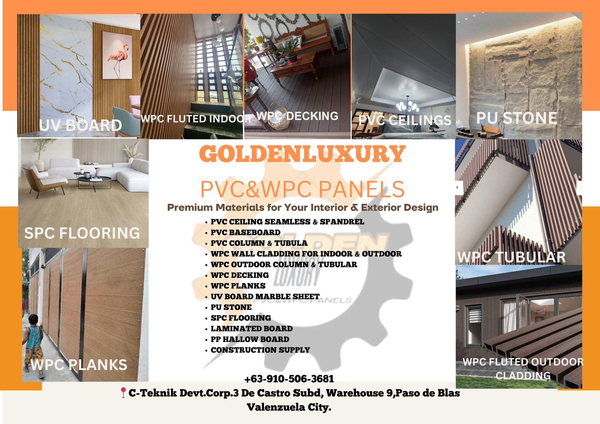 GOLDENLuxury pvc&wpc panels | Valenzuela