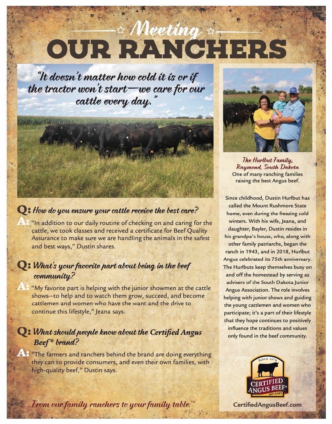 Ranch - Meet one of our ranchers! We proudly serve fresh beef from ...