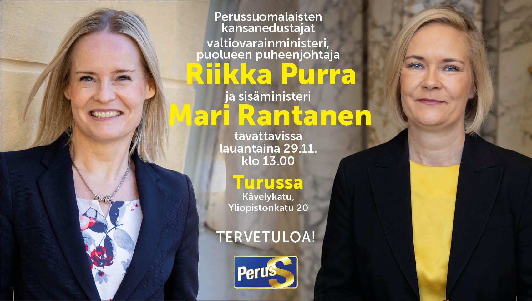 Riikka ja Mari pian... - Vakka-Suomen Perussuomalaiset ry | Facebook