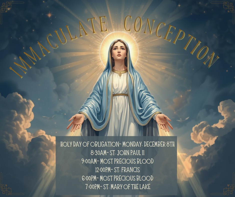 Lakeshore - Next Monday, December 8th, the Church celebrates the ...