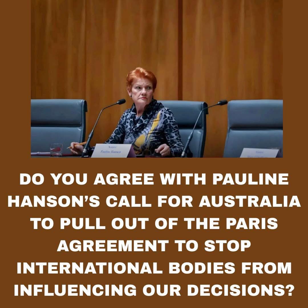 Australian - Pauline Hanson has said that the United Nations is ...