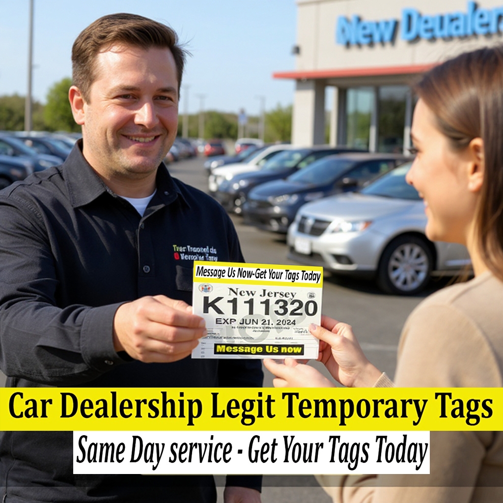 NJ - New Jersey Temporary Tags Available Car Dealership Offering ...